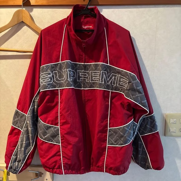 Supreme Red and Gray Lightweight Jacket